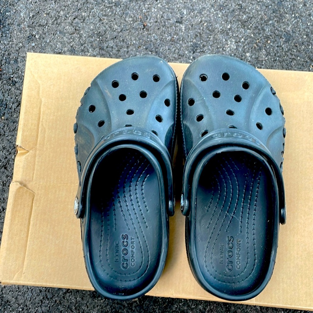 Black Crocs Sz J2